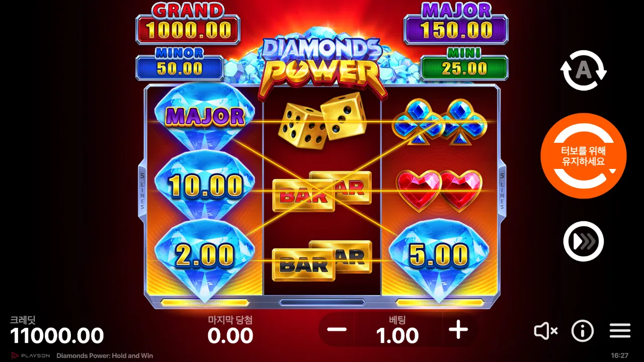 Diamonds Power: Hold and Win