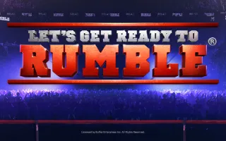 Let's get ready to Rumble